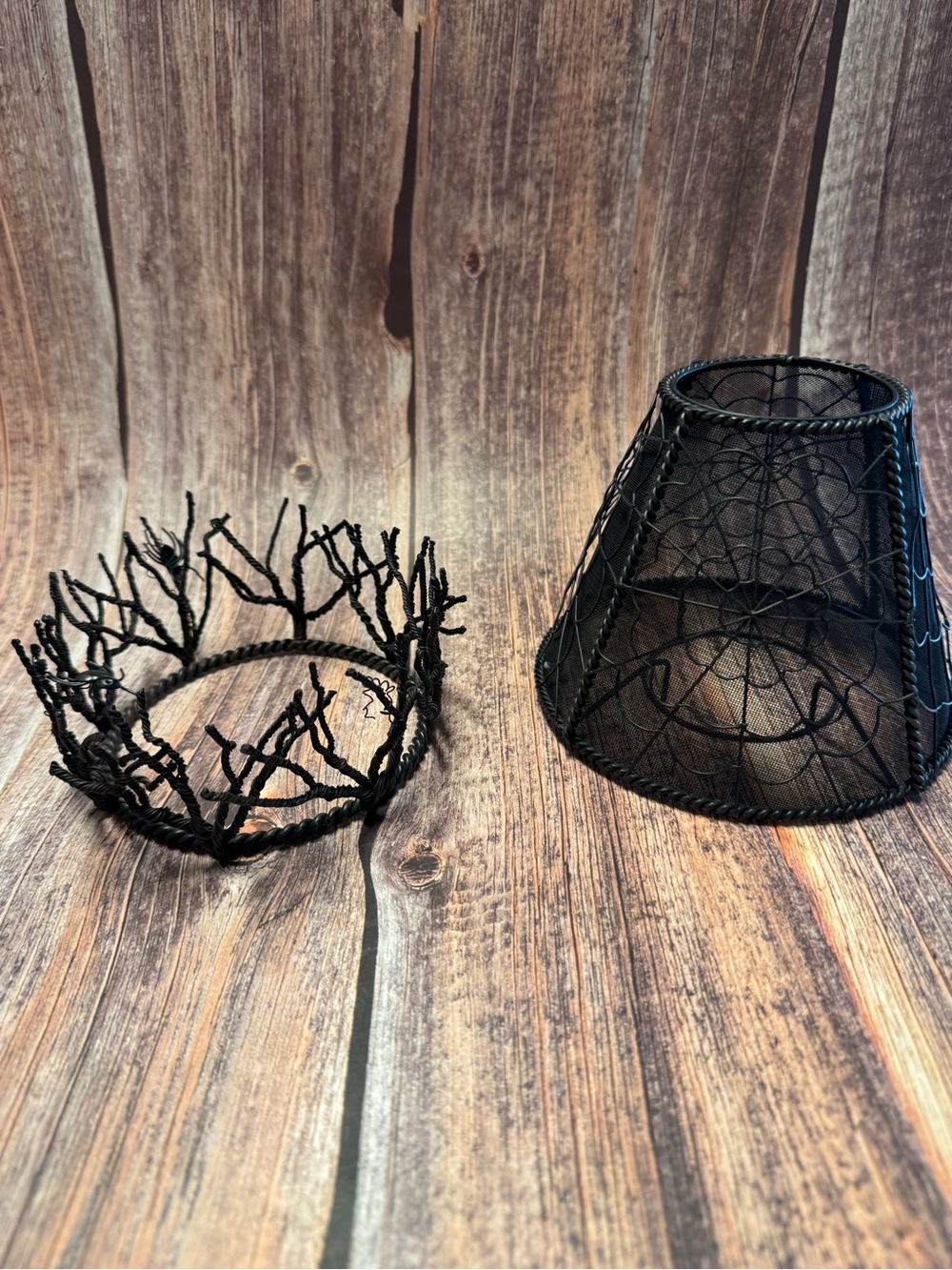 Preowned Partylite 4" Halloween Jar Candle Holder with Topper Item #PHK7629